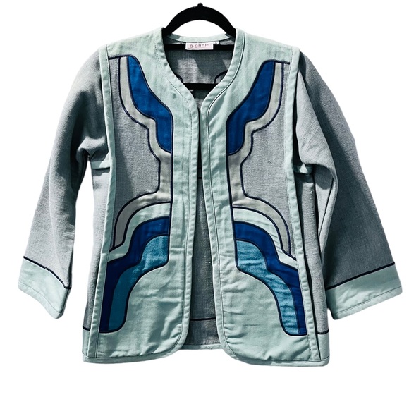 G Girvin Jackets & Blazers - G Girvin Seattle Vintage 1970s Embroidered Hippie Jacket Applique Size Small